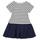 Oblečenie Dievča Krátke šaty Petit Bateau FLOUETTE Biela / Modrá
