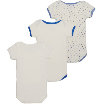 Oblečenie Deti Pyžamá a nočné košele Petit Bateau A074900 X3 Biela / Modrá