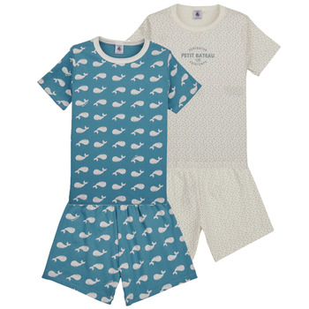 Oblečenie Deti Pyžamá a nočné košele Petit Bateau A07HK00 X2 Viacfarebná