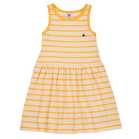 Oblečenie Dievča Krátke šaty Petit Bateau FLAVY Biela / Žltá