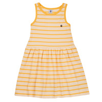 Oblečenie Dievča Krátke šaty Petit Bateau FLAVY Biela / Žltá