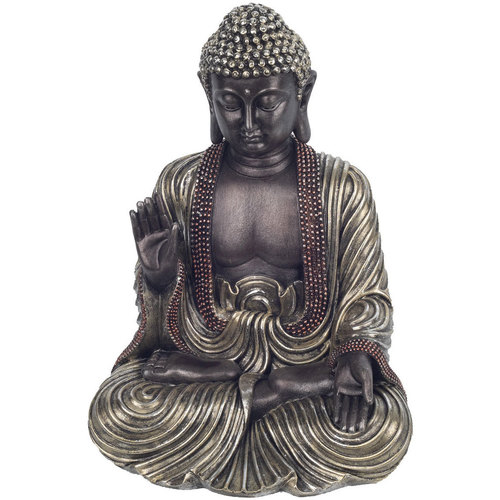 Domov Sochy Signes Grimalt Buddha Postava Meditujúci Čierna