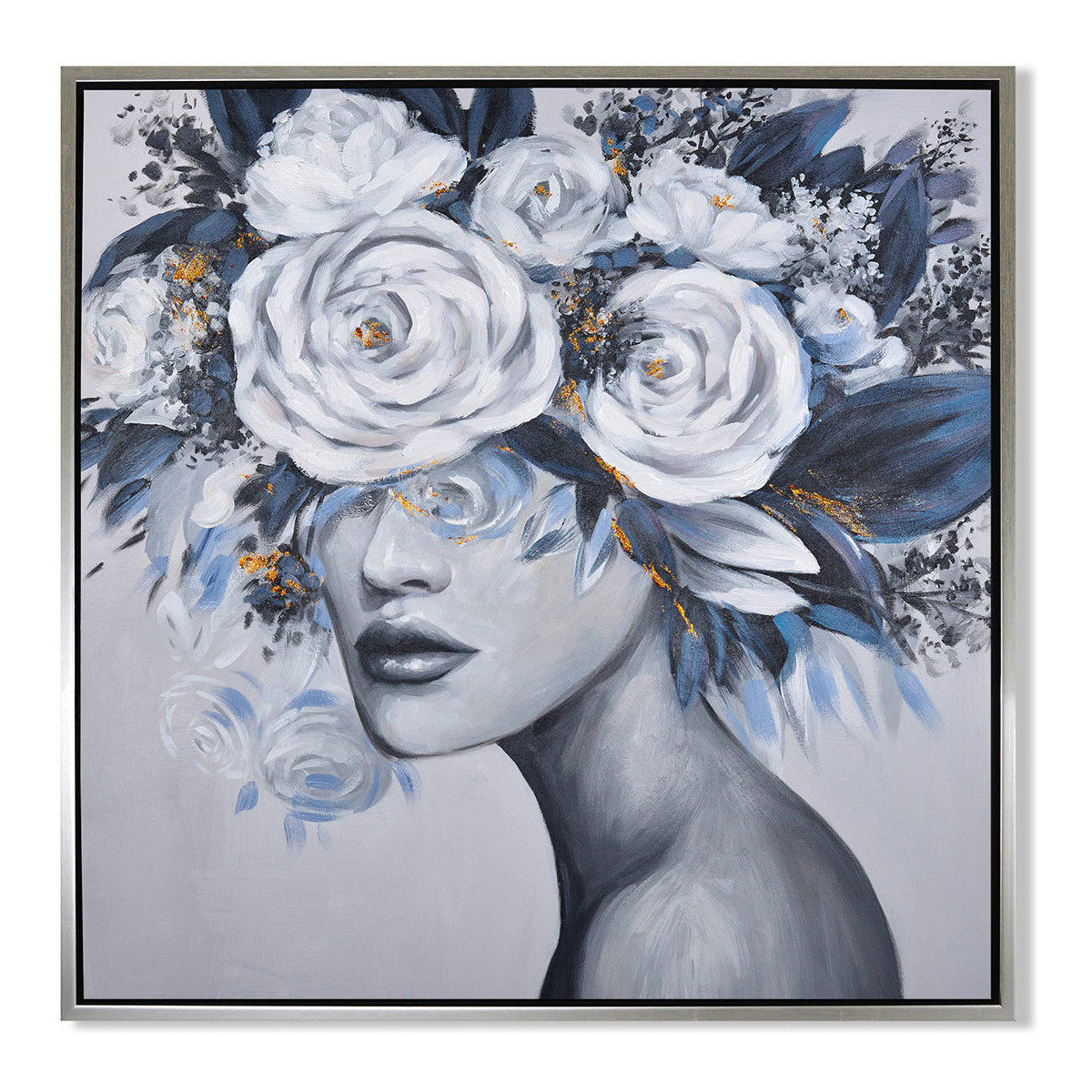 Domov Obrazy / plátna Signes Grimalt Flores Sa Dotkol Ženy Modrá