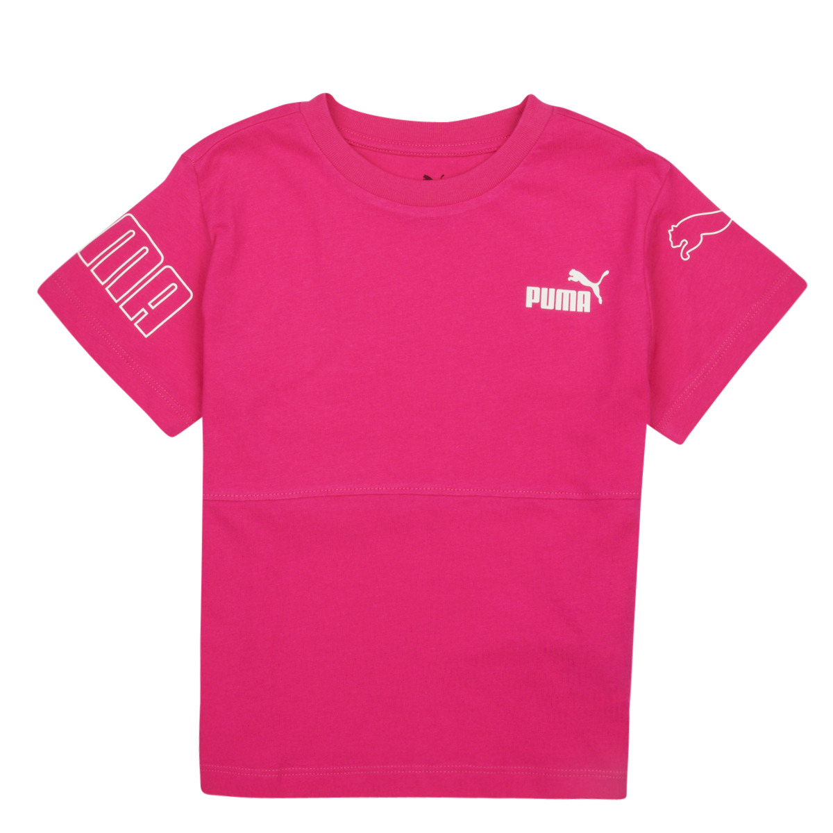 Oblečenie Dievča Tričká s krátkym rukávom Puma PUMA POWER COLORBLOCK Ružová