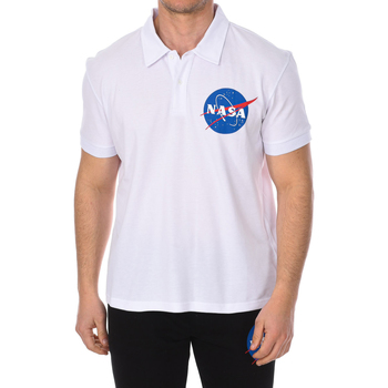 Oblečenie Muž Polokošele s krátkym rukávom Nasa NASA16PO-WHITE Biela