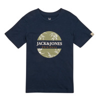 Oblečenie Chlapec Tričká s krátkym rukávom Jack & Jones JORCRAYON BRANDING TEE SS CREW NECK Námornícka modrá