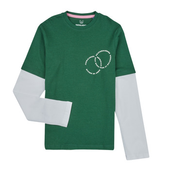 Oblečenie Chlapec Tričká s dlhým rukávom Jack & Jones JOROLI SKATER LAYER TEE LS CREW NECK Zelená