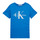 Oblečenie Deti Tričká s krátkym rukávom Calvin Klein Jeans MONOGRAM LOGO T-SHIRT Modrá