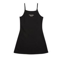 Oblečenie Dievča Krátke šaty Calvin Klein Jeans STACK LOGO PUNTO STRAP Čierna