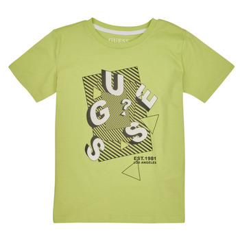 Oblečenie Chlapec Tričká s krátkym rukávom Guess DUSTY KIWI Zelená