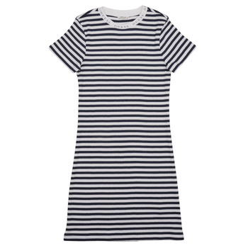 Oblečenie Dievča Krátke šaty Guess DRESS Biela / Námornícka modrá