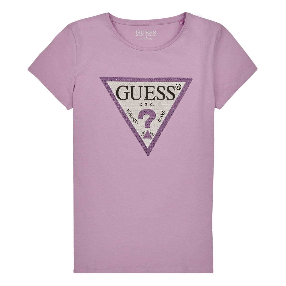 Oblečenie Dievča Tričká s krátkym rukávom Guess SS T SHIRT Tmavá fialová
