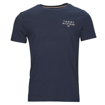 Oblečenie Muž Tričká s krátkym rukávom Tommy Hilfiger CN SS TEE LOGO Námornícka modrá