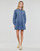 Oblečenie Žena Krátke šaty Tommy Jeans TJW CHAMBRAY SHIRT DRESS Modrá