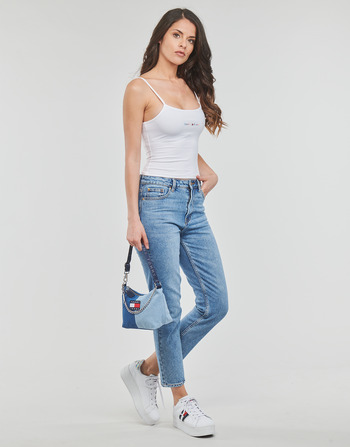 Tommy Jeans TJW BBY COLOR LINEAR STRAP TOP Biela