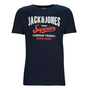 Oblečenie Muž Tričká s krátkym rukávom Jack & Jones JJELOGO TEE SS O-NECK Námornícka modrá