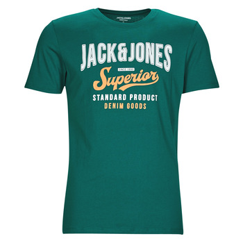 Oblečenie Muž Tričká s krátkym rukávom Jack & Jones JJELOGO TEE SS O-NECK Zelená
