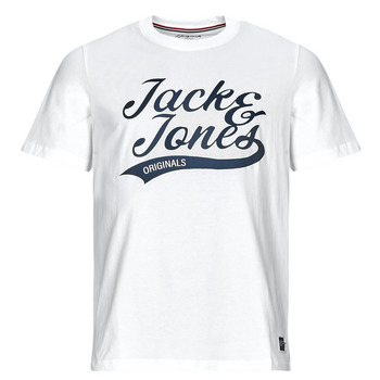 Oblečenie Muž Tričká s krátkym rukávom Jack & Jones JORTREVOR UPSCALE SS TEE CREW NECK Biela