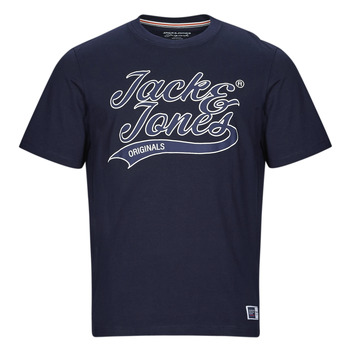 Oblečenie Muž Tričká s krátkym rukávom Jack & Jones JORTREVOR UPSCALE SS TEE CREW NECK Námornícka modrá