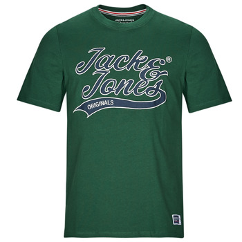 Oblečenie Muž Tričká s krátkym rukávom Jack & Jones JORTREVOR UPSCALE SS TEE CREW NECK Zelená