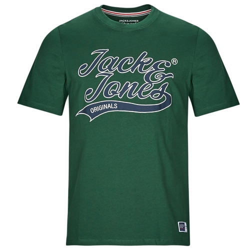Oblečenie Muž Tričká s krátkym rukávom Jack & Jones JORTREVOR UPSCALE SS TEE CREW NECK Zelená