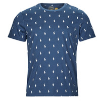 Oblečenie Muž Tričká s krátkym rukávom Polo Ralph Lauren SLEEPWEAR-S/S CREW-SLEEP-TOP Modrá / Krémová
