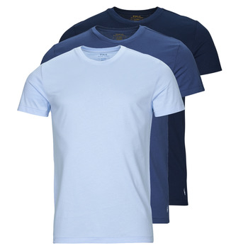 Oblečenie Muž Tričká s krátkym rukávom Polo Ralph Lauren 3 PACK CREW UNDERSHIRT Modrá / Námornícka modrá / Modrá / Modrá