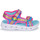 Topánky Dievča Športové sandále Skechers HEART LIGHTS SANDALS Ružová / Modrá
