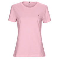 Oblečenie Žena Tričká s krátkym rukávom Tommy Hilfiger NEW CREW NECK TEE Ružová