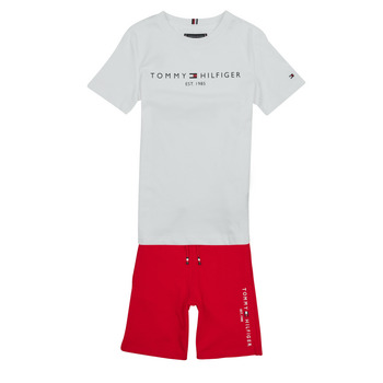 Oblečenie Chlapec Súpravy vrchného oblečenia Tommy Hilfiger ESSENTIAL SET Biela / Červená