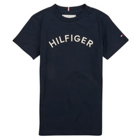 Oblečenie Deti Tričká s krátkym rukávom Tommy Hilfiger U HILFIGER ARCHED TEE Námornícka modrá