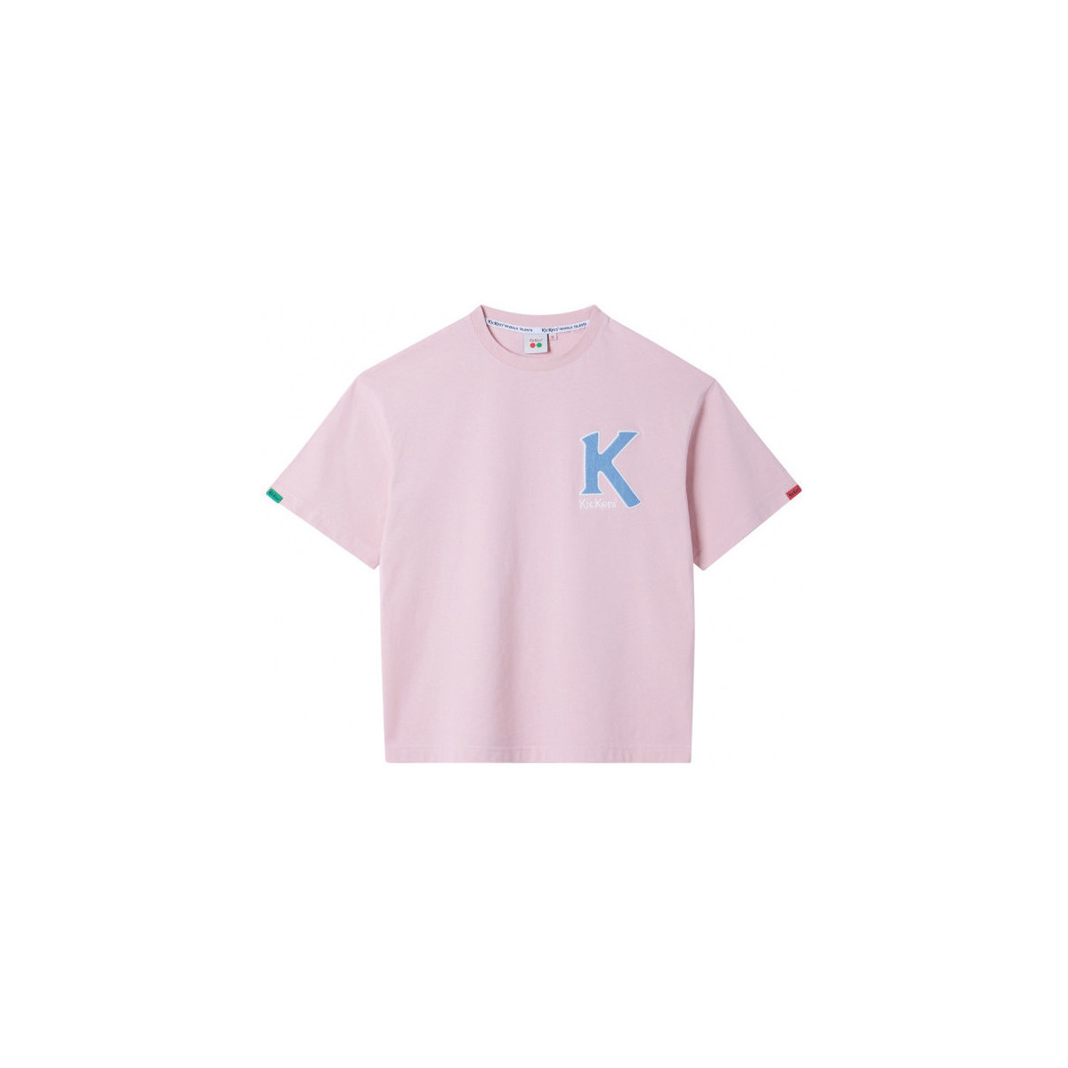 Oblečenie Tričká a polokošele Kickers Big K T-shirt Ružová