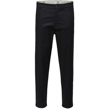 Oblečenie Muž Nohavice Selected Slim Tape Repton 172 Flex Pants - Black Čierna