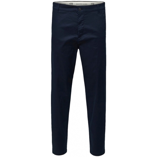 Oblečenie Muž Nohavice Selected Slim Tape Repton 172 Flex Pants - Dark Sapphire Modrá