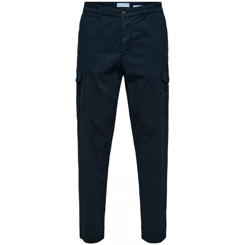 Oblečenie Muž Nohavice Selected Slim Tapered Wick 172 Cargo Pants - Dark Sapphire Modrá