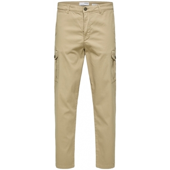 Oblečenie Muž Nohavice Selected Slim Tapered Wick 172 Cargo Pants - Chinchilla Béžová