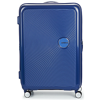Tašky Pevné cestovné kufre American Tourister SOUNDBOX SPINNER 77/28 TSA EXP Námornícka modrá
