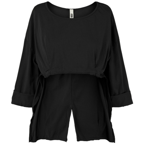 Oblečenie Žena Blúzky Wendy Trendy Top 110809 - Black Čierna