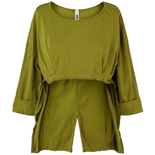 Oblečenie Žena Blúzky Wendy Trendy Top 110809 - Olive Zelená