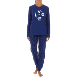 Oblečenie Žena Pyžamá a nočné košele Kisses&Love KL45184 Modrá