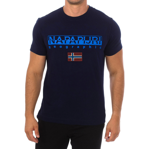 Oblečenie Muž Tričká s krátkym rukávom Napapijri NP0A4GDQ-176 Námornícka modrá