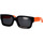 Hodinky & Bižutéria Slnečné okuliare Leziff Occhiali da Sole  Valencia M4554 C04 Nero Arancione Oranžová