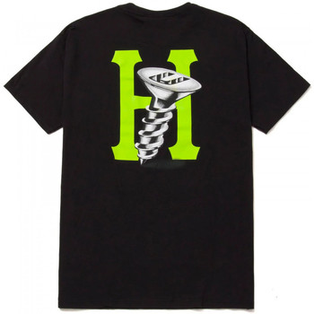 Oblečenie Muž Tričká a polokošele Huf T-shirt hardware ss Čierna