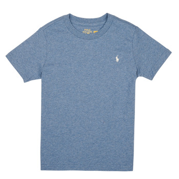 Oblečenie Chlapec Tričká s krátkym rukávom Polo Ralph Lauren SS CN-TOPS-T-SHIRT Modrá