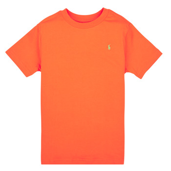 Oblečenie Chlapec Tričká s krátkym rukávom Polo Ralph Lauren SS CN-TOPS-T-SHIRT Oranžová