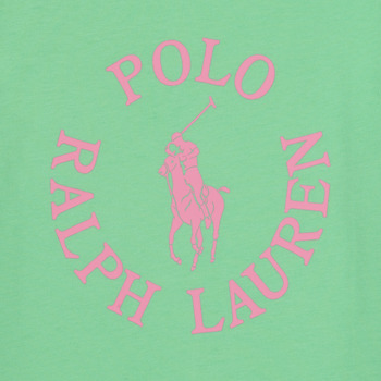 Polo Ralph Lauren SS GRAPHIC T-KNIT SHIRTS-T-SHIRT Zelená / Ružová