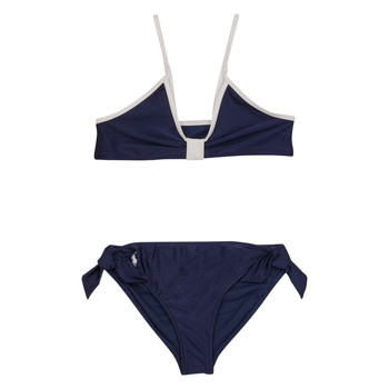 Oblečenie Dievča Plavky  Polo Ralph Lauren NAUTICAL 2PC-SWIMWEAR-2 PC SWIM Námornícka modrá / Biela