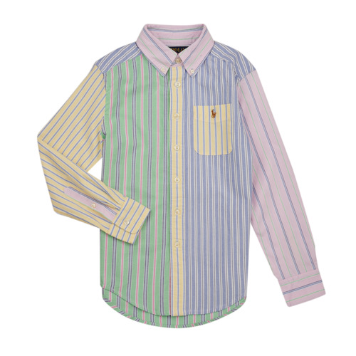Oblečenie Chlapec Košele s dlhým rukávom Polo Ralph Lauren CLBDPPC-SHIRTS-SPORT SHIRT Viacfarebná