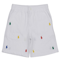 Oblečenie Chlapec Šortky a bermudy Polo Ralph Lauren PREPSTER SHT-SHORTS-ATHLETIC Biela