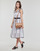 Oblečenie Žena Krátke šaty Karl Lagerfeld KL EMBROIDERED LACE DRESS Biela / Čierna